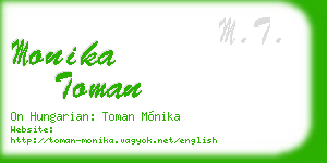 monika toman business card